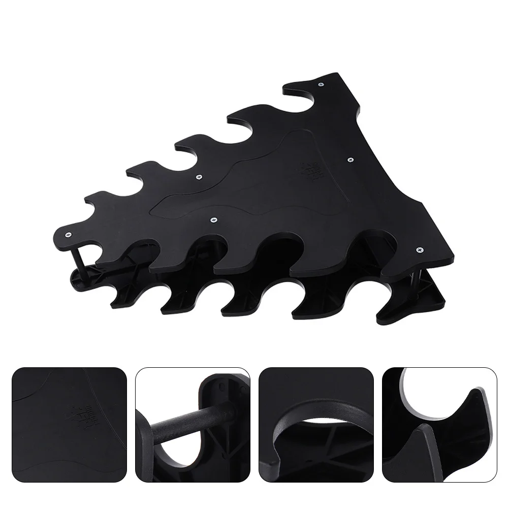 

Dumbbell Holder 5-Tier Hand Weights Rack Durable Plastic Bracket Minimal Floor Space Practical Gym Accessories