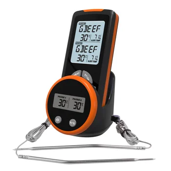

Digital Probe Wireless Bbq Grill Kitchen Thermometer Cooking Food Meat Thermometer