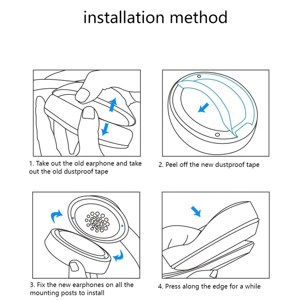 2 Pieces for Ear Pads for 300 GSP301 302 350 370 Ear Pads