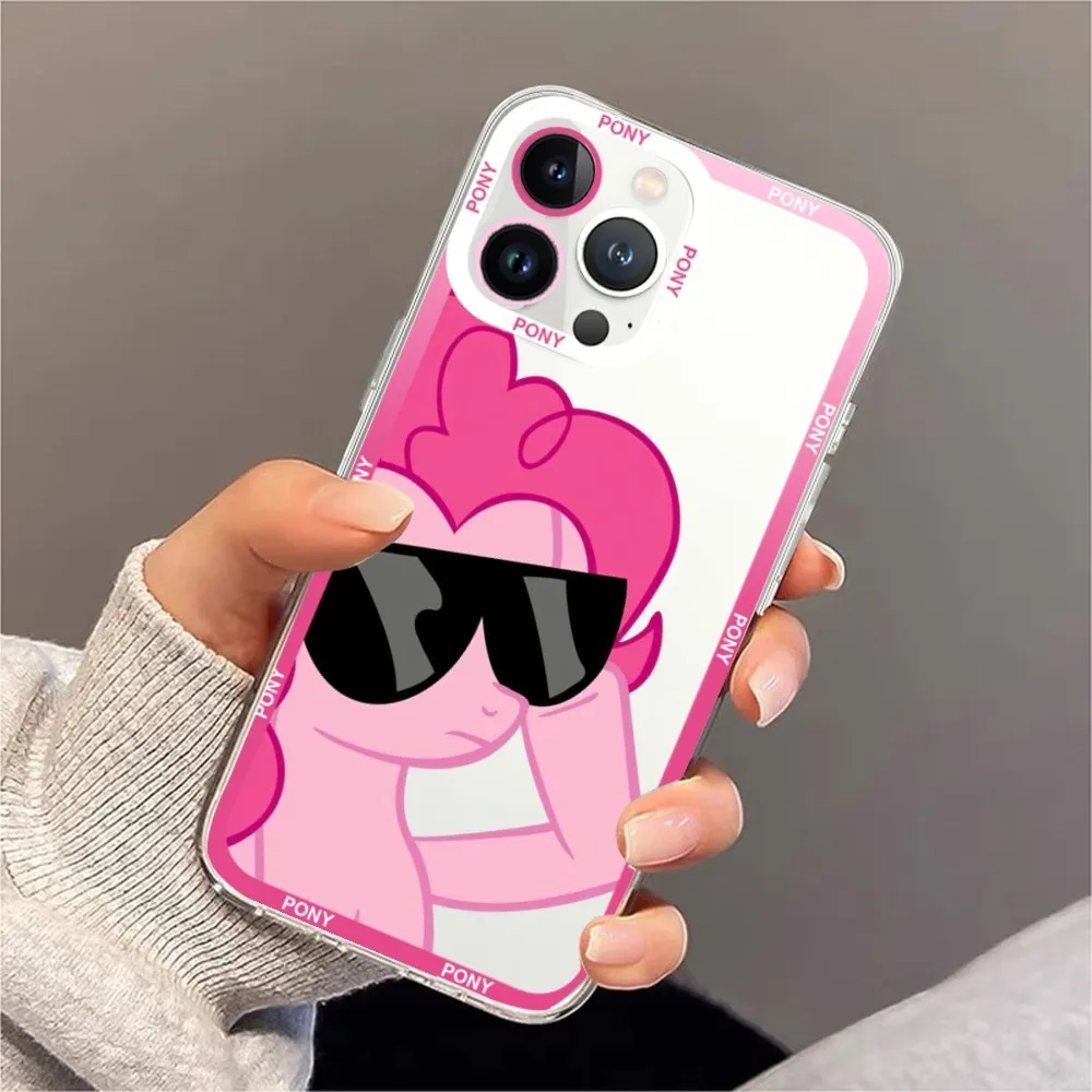 M-My Little P-Pony Phone Case For iPhone 11 12 Mini 13 14 Pro Max Transparent Shell