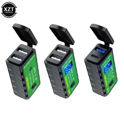3.1A/4.8A TYPE-C Motorcycle USB Charger SAE to USB Type-C Voltmeter ON/Off Switch Waterproof Quick Disconnect Plug Motorcyles