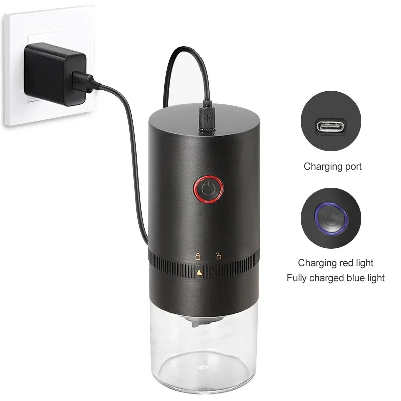 

Coffee Grinder TYPE C USB Charge Professional Ceramic Grinding Core Coffee Beans Mill Grinder New Upgrade Portable Electric