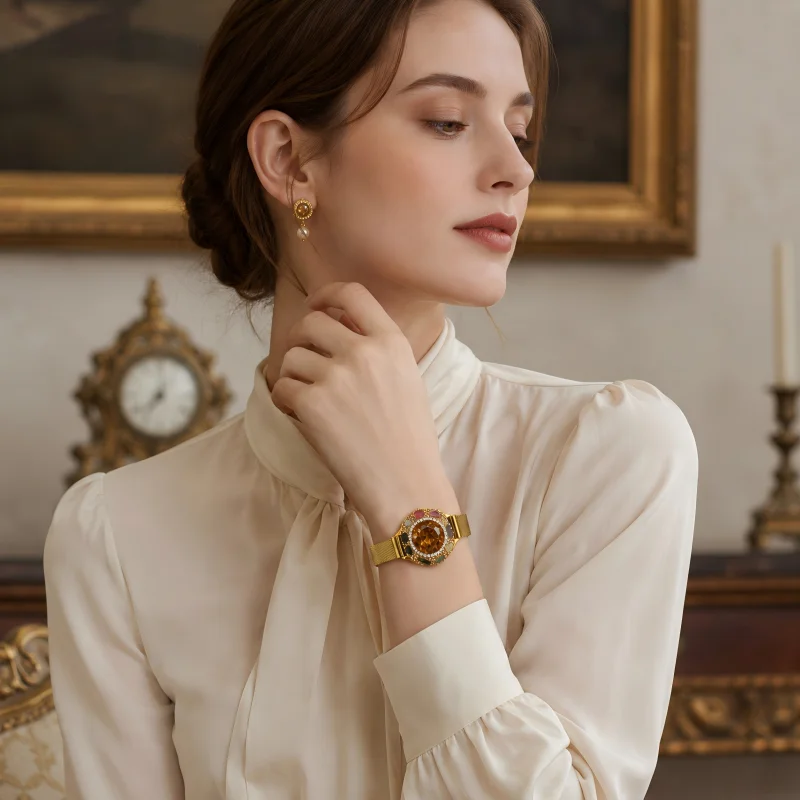 Elegant Color Changing Sultanite Bangle Premium Wristband Luxury Ladies Daily Wear Jewelry