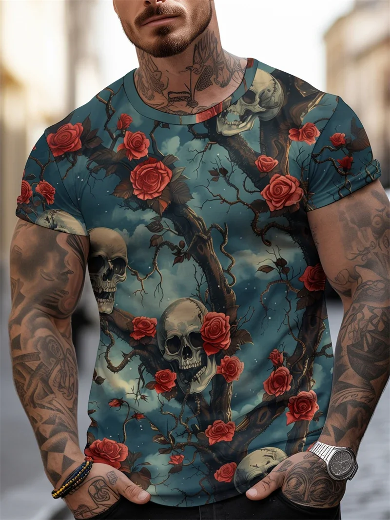 Mens Fiery Lion 3D Print TShirt Bold Flame Graphic Tee Casual Crewneck Short Sleeve Streetwear Animal Print Cool Aesthetic