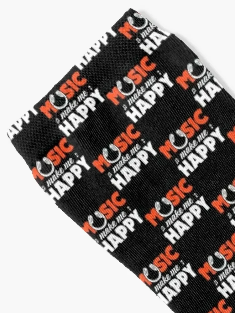 Music Make Me Happy Socks floral Crossfit Running Mens Socks Women's