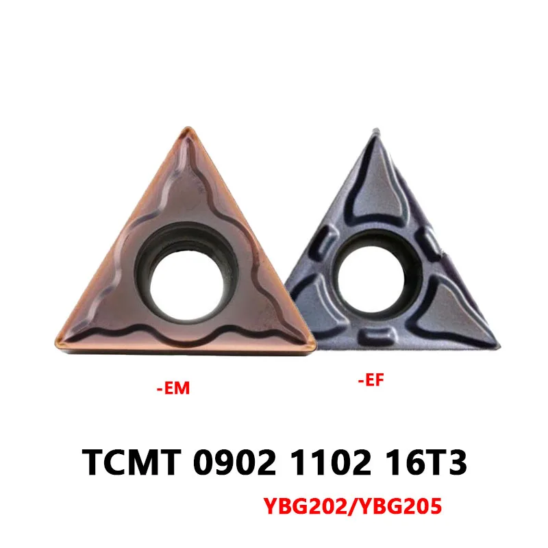 TCMT090202 TCMT090204 TCMT110202 TCMT110204 TCMT110208 TCMT16T304 TCMT16T308 EM EF YBG202 YBG205 Carbide Inserts TCMT CNC Tools