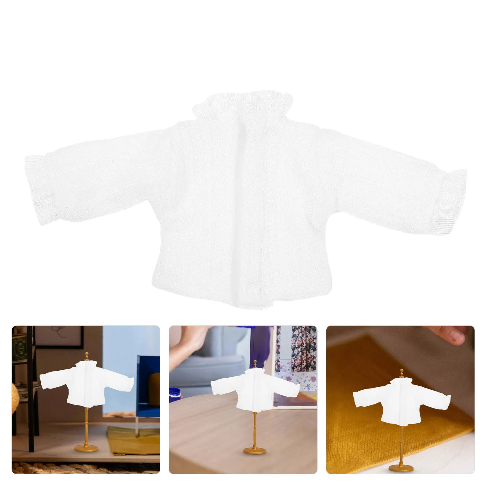 

Lightweight Decorative Cloth Shirt Handmade Miniature Shirt Clothing Accessory for DIY Costume Kids Gift Bjd Clothes Ob11