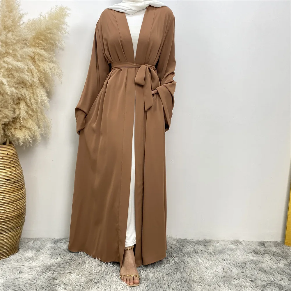 

Ramadan Open Abaya Dubai Turkey Kaftan Muslim Hijab Dress Simple Abayas for Women Kimono Modest Robe Femme Caftan Islam Clothing