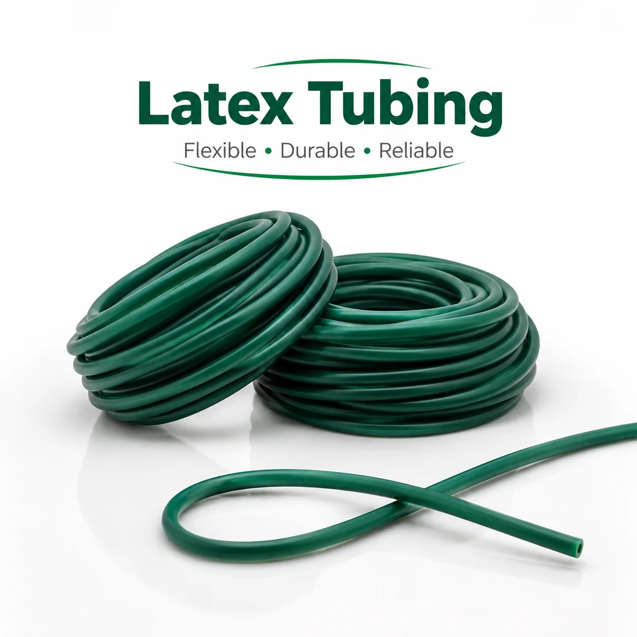 Dark Green Natural Latex Tube ID1.6/1.7/1.8/2/3mm Flexible and Non Hardening Multi Specification High Elasticity Latex Hose.
