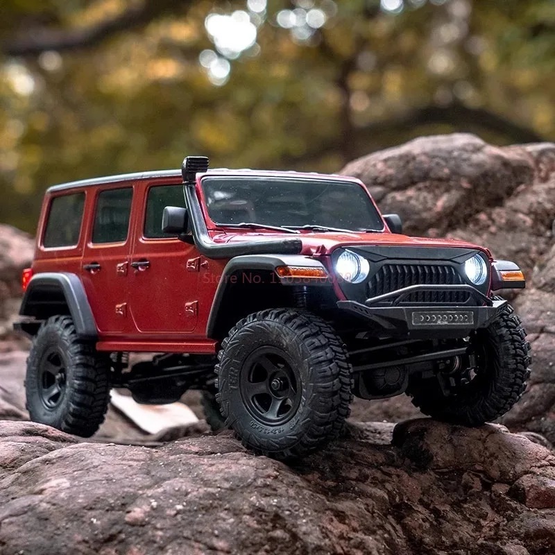 รถ thender Storm eazyrc Wrangler FMS1/18รถบังคับ4WD รถปีนเขาทางวิบากรถจี๊ปโมเดลจำลองของเล่น