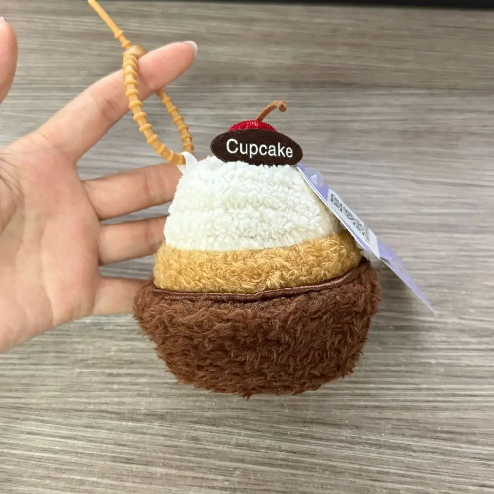 Afternoon Tea Series Cake Dessert Pendant Stuffed Cookie Cupcake Sandwich Cheese Bag Charm 12CM Dessert Keychain view 5