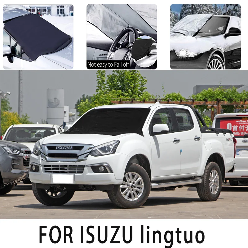 

Car snow cover front for ISUZU lingtuo Snowblock heat insulation sunshade Antifreeze wind Frost prevention car accessories