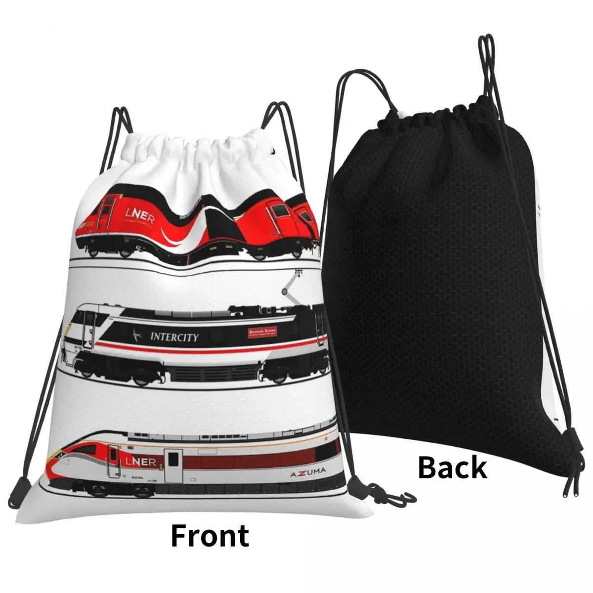 LNER LOCOMOTIVES Backpacks Fashion Portable Drawstring Bags Drawstring Bundle Pocket Sports Bag Book Bags For Man Woman Students