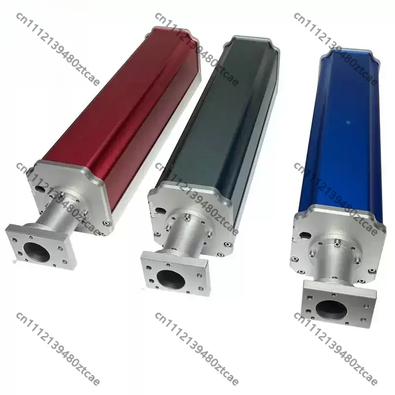 Blue‑Gray Fiber Optic Light Path Housing With Neck Laser Marking Engraver Light Tool Holder Industrial Machine Accessory