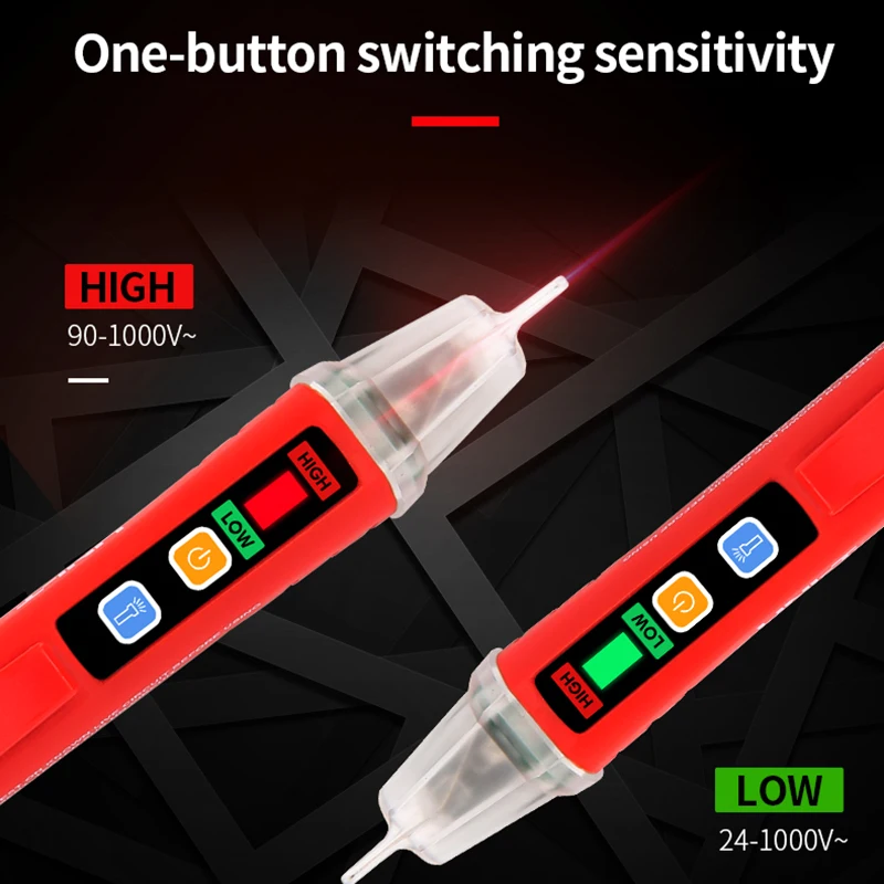 UNI-T Non-contact AC Voltage Detector UT12D UT12M UT12E 24V-1000V Indicator Pen Electric Pencil Stick Socket Voltmeter Tester
