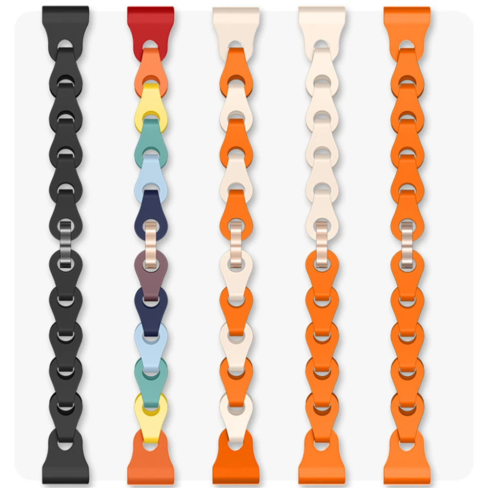 สายกลวงแฟชั่นใหม่18มม. สำหรับนาฬิกา Huawei GT4นาฬิกาข้อมือ41มม. สายซิลิโคนกำไลข้อมือเปลี่ยนได้