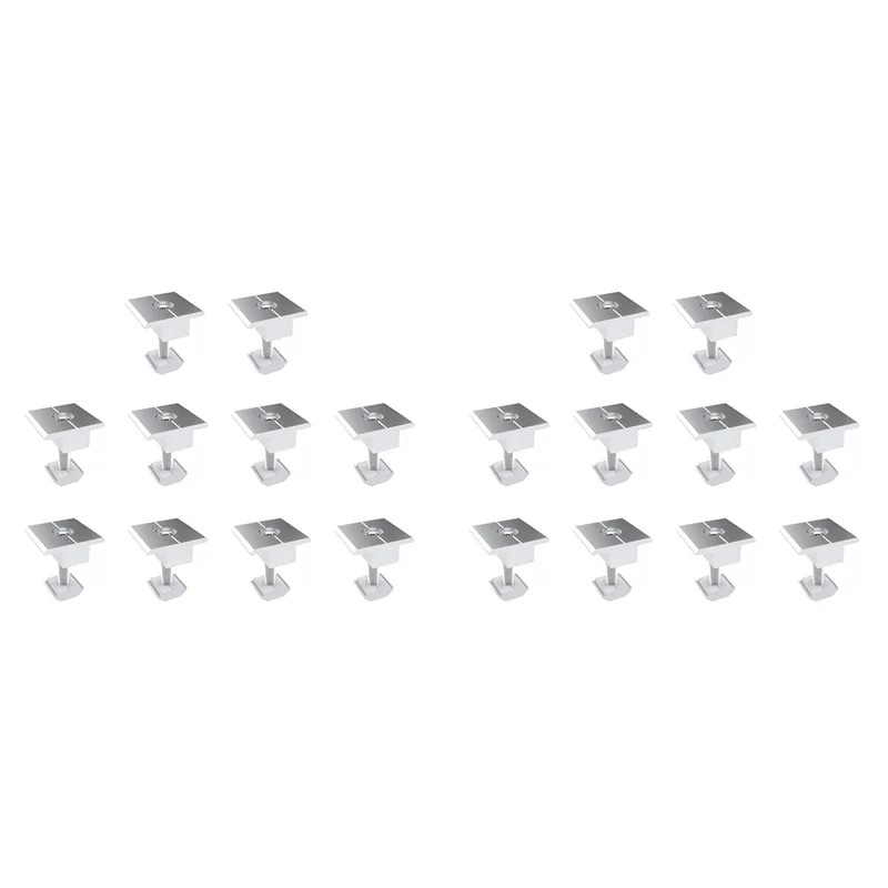 

M11K-20Pcs Solar Clamp Adjustable Solar Panel Bracket Clamp Wide Photovoltaic Support For Solar Panel System 30Mm
