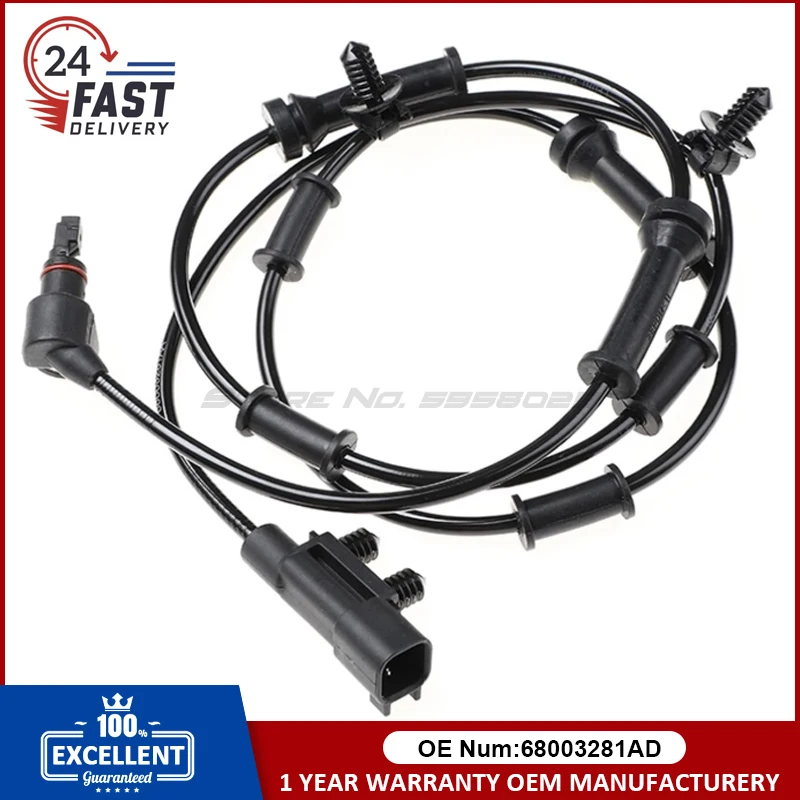 

ABS Sensor 68003281AB 68003281AD 52060156AD for 2007-2014 Jeep Wrangler, Mercedes E320/ML320/SLK320,Volkswagen Caddy II Kombi