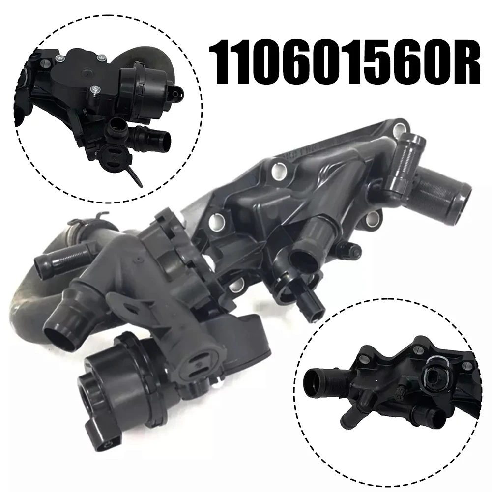 1pcs Black Abs Thermostat Housing For Nissan For Qashqai For Dacia For Clio OEM Number 110601560R Car Accessories