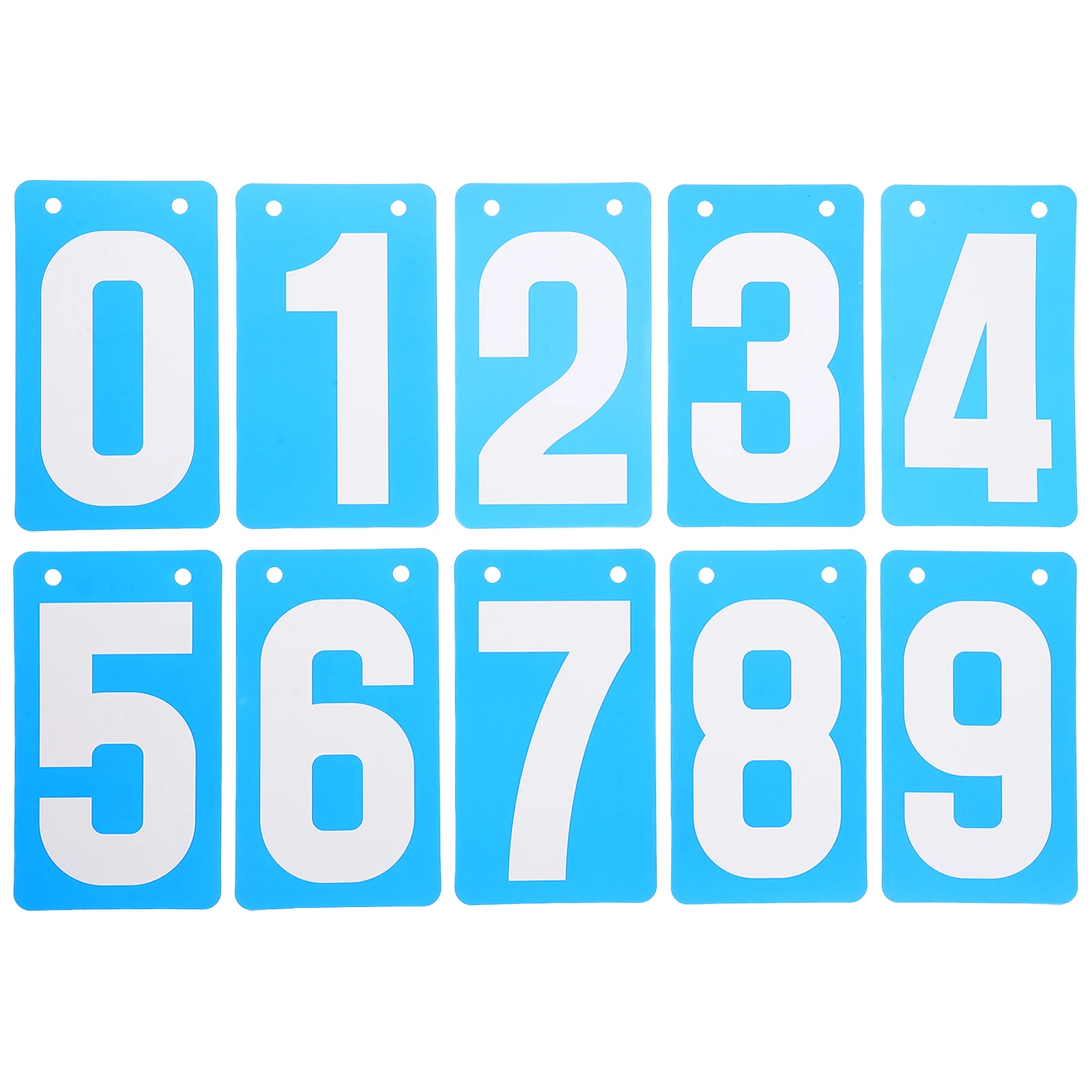 

10 Pcs Score Card Portable Scoreboard Number Flip Chart Football Bulk Boards Pvc Billiards Keeper for Net