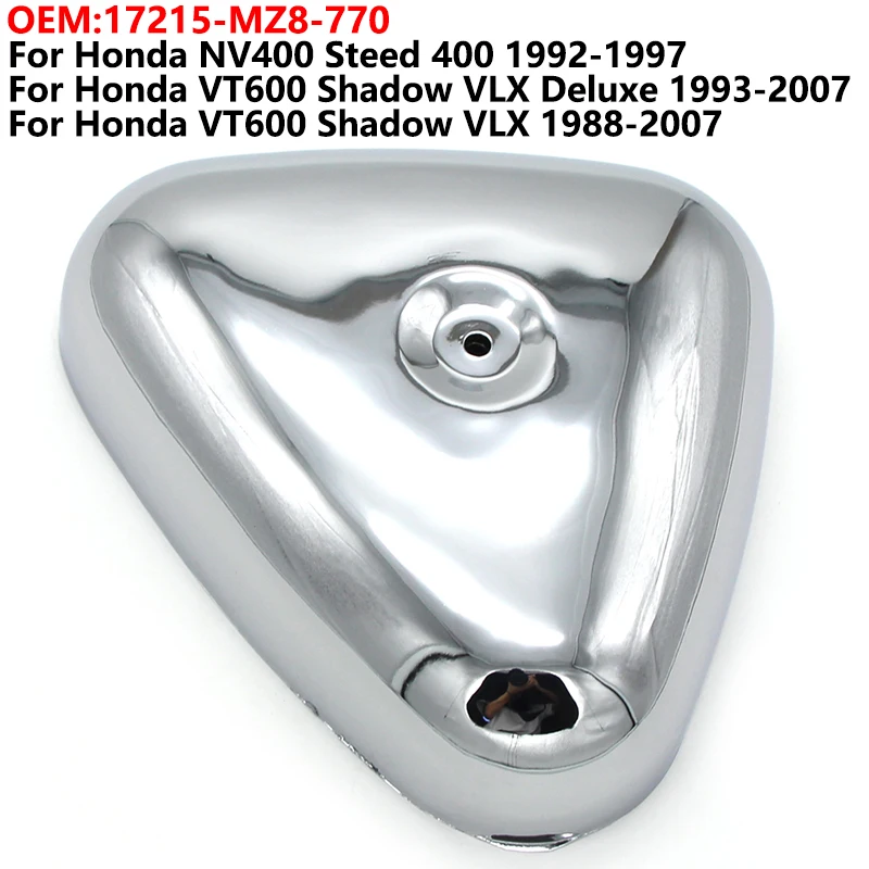 

Motorcycle Air Purifier Bicycle Vacuum Cleaner For Honda NV400 Steed 400 1992 1993 1997 VT600 Shadow VLX Deluxe 17215-MZ8-770