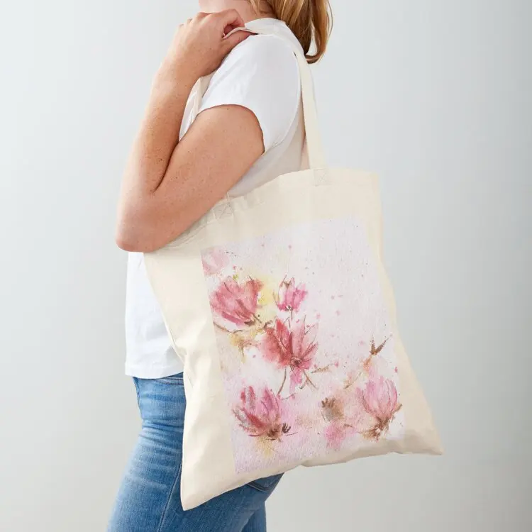

Pink magnolias in spring Tote Bag supermarket folding bag bags for women hand bag tote bags aesthetic