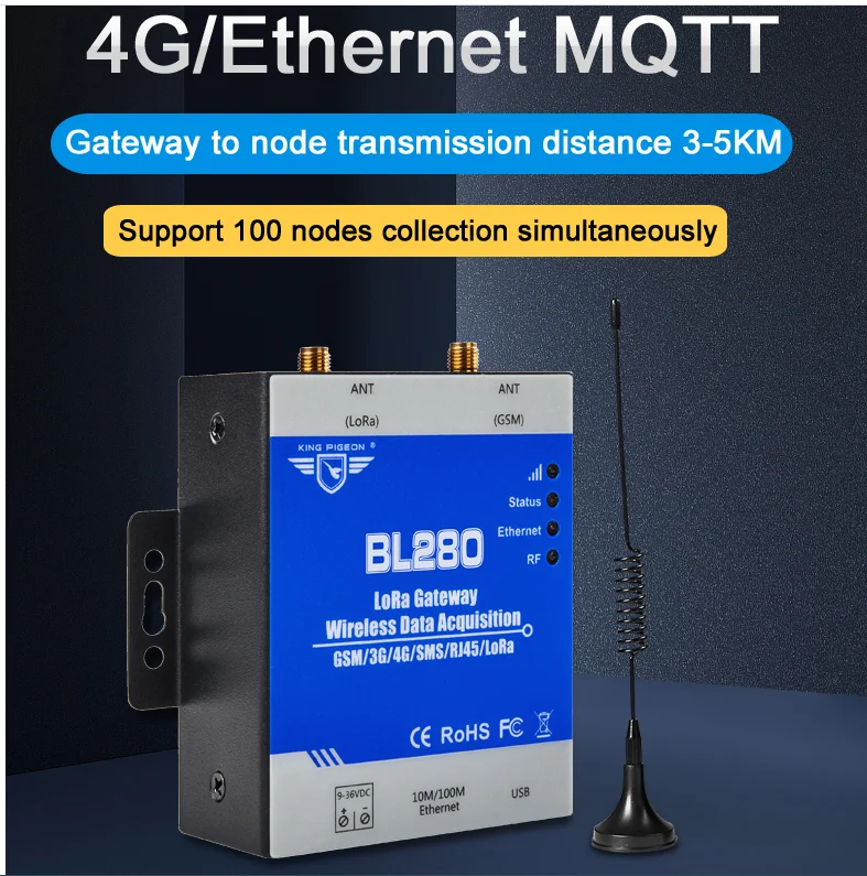 Wireless System LoRa Gateway and Node for Smart Agriculture Environmental Data Collection and Monitoring supporting Modbus MQTT