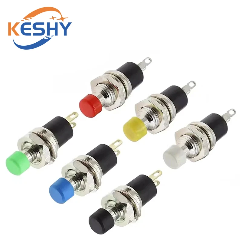 5Pcs PBS-110 7MM Momentary Push Button Switch Press The Reset Switch Momentary ON OFF Push Button