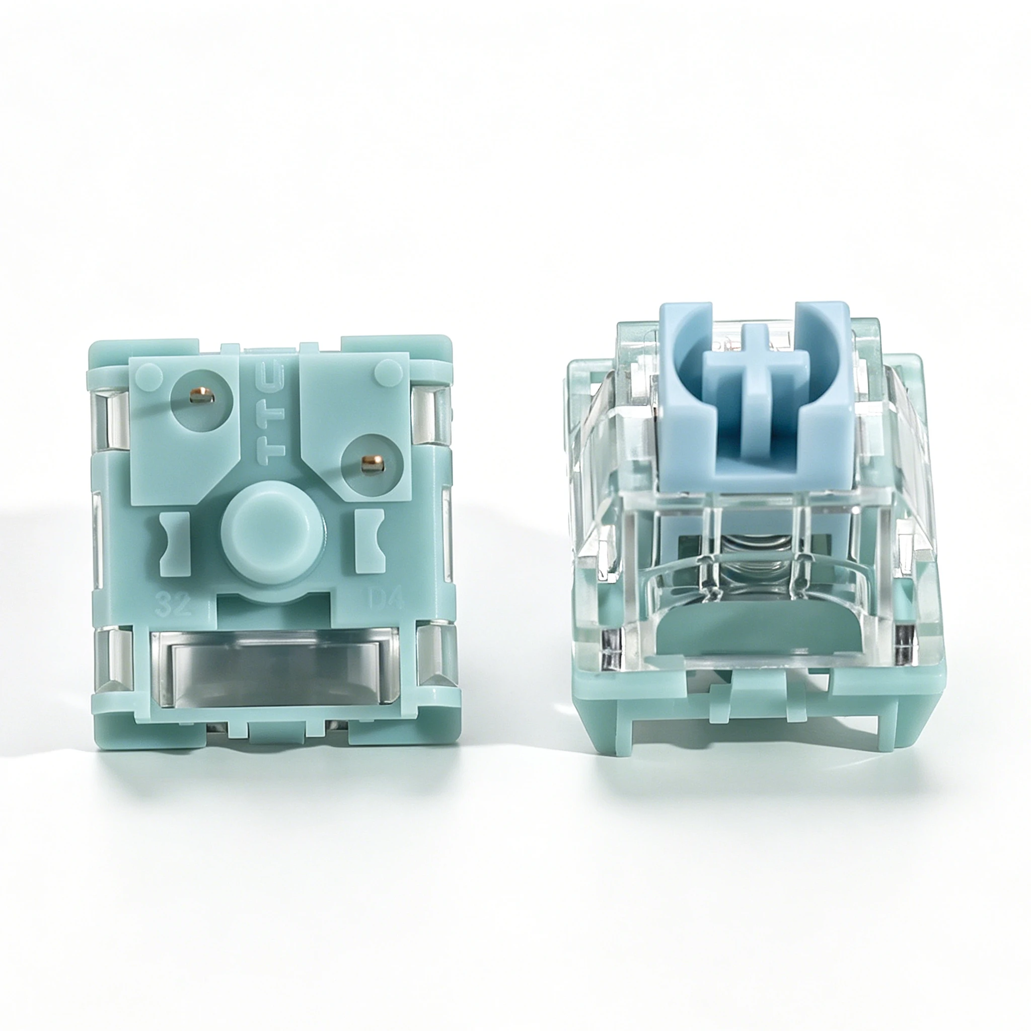 TTC Bluish White Silent Switch 42gf Tactile Creamy Switches MX Dustproof 3 Pins RGB Custom For Gaming Mechanical Keyboard Gamer view 6