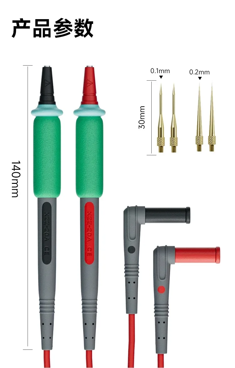 XZZ XINZHIZAO P2 Sondenspitze Extra Scharfe Multimeter-Sonde 1000V 20A Supraleitende Universal-Multimeter-Sonde Austauschbar – Detail 7