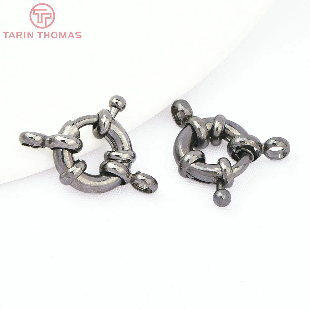 (2751)6PCS 11,5 MM 13MM 15MM 21MM 24K Gold Farbe Messing 2 Löcher Charms armband Stecker Hohe Qualität Diy Schmuck Zubehör – Detail 20