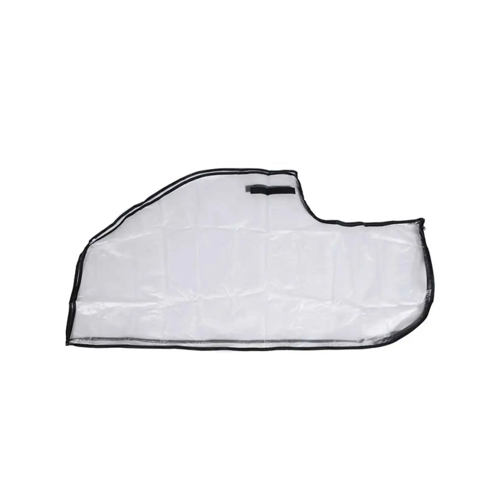 Clear Waterproof Golf Bag Rain Cover Hood Frosted PVC for Standard Cart Bag Push Trolley with Zipper Portable Golf Accessory