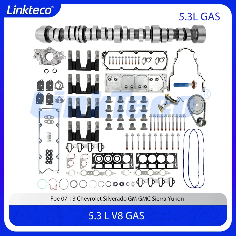 

Комплект цепи ГРМ без двигателя AFM, комплект прокладок головки масляного насоса подходит для Chevrolet GM GMC Silverado 5.3L