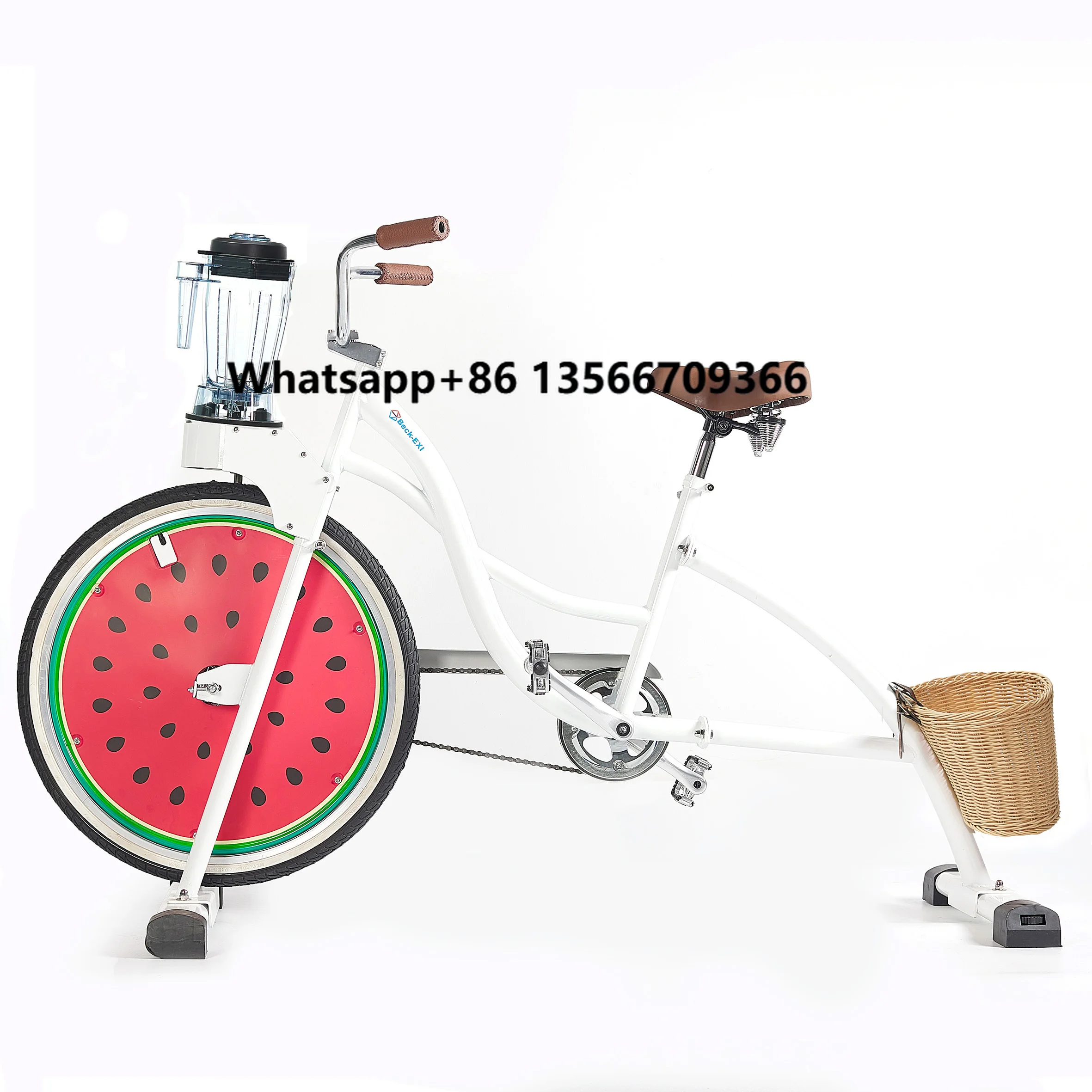 

EXI Inch 26 Bicycles Bike Advertisement Blender Smoothies Adult Bike Beach Cruiser Bicycles with Balance Fruit Squeezer Bike