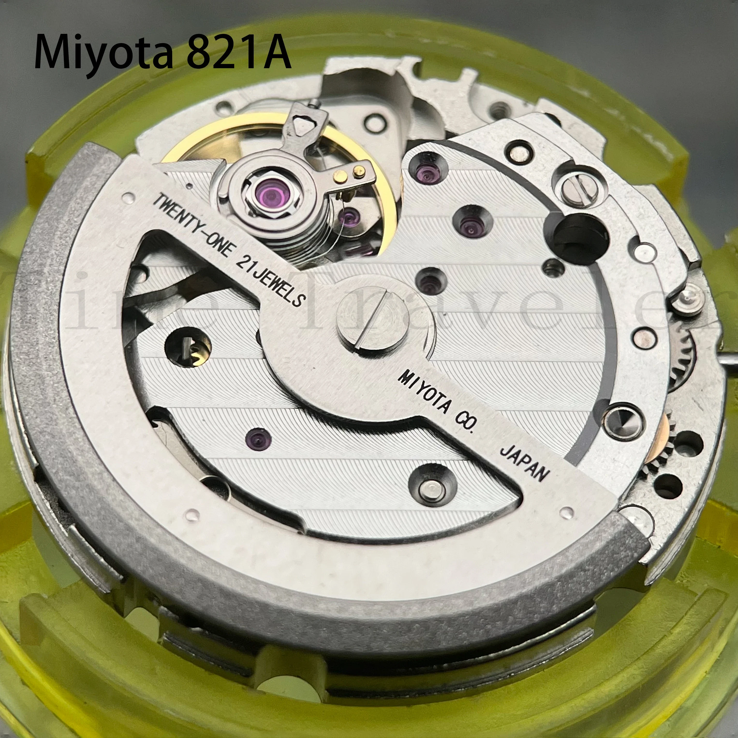 821A Movement Miyota 821A Movement Standard Automatic 21 Jewel Quick Date Setting Mechanical Accessories Hack Second Stop