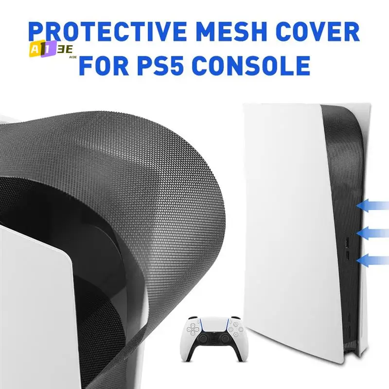 

A13E-For PS5 Slim Console Side Dust Proof Filter Cover Dust Net And Cooling Vents Dirty Prevent Mesh