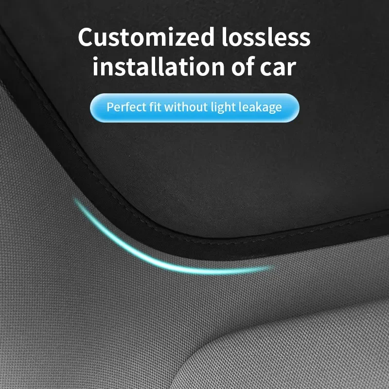 For Tesla Model Y Juniper 2025 New Upgrade Ice Cloth Buckle Sun Shades Sun Roof Sunshade Front Rear Sunroof Skylight Accessories