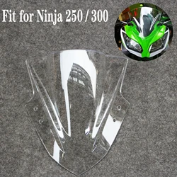 Fit For 2013 - 2018 Kawasaki Ninja 300 EX300 Motorcycle Windscreen Windshield  Double Bubble Ninja300 2014 2015 2016 2017