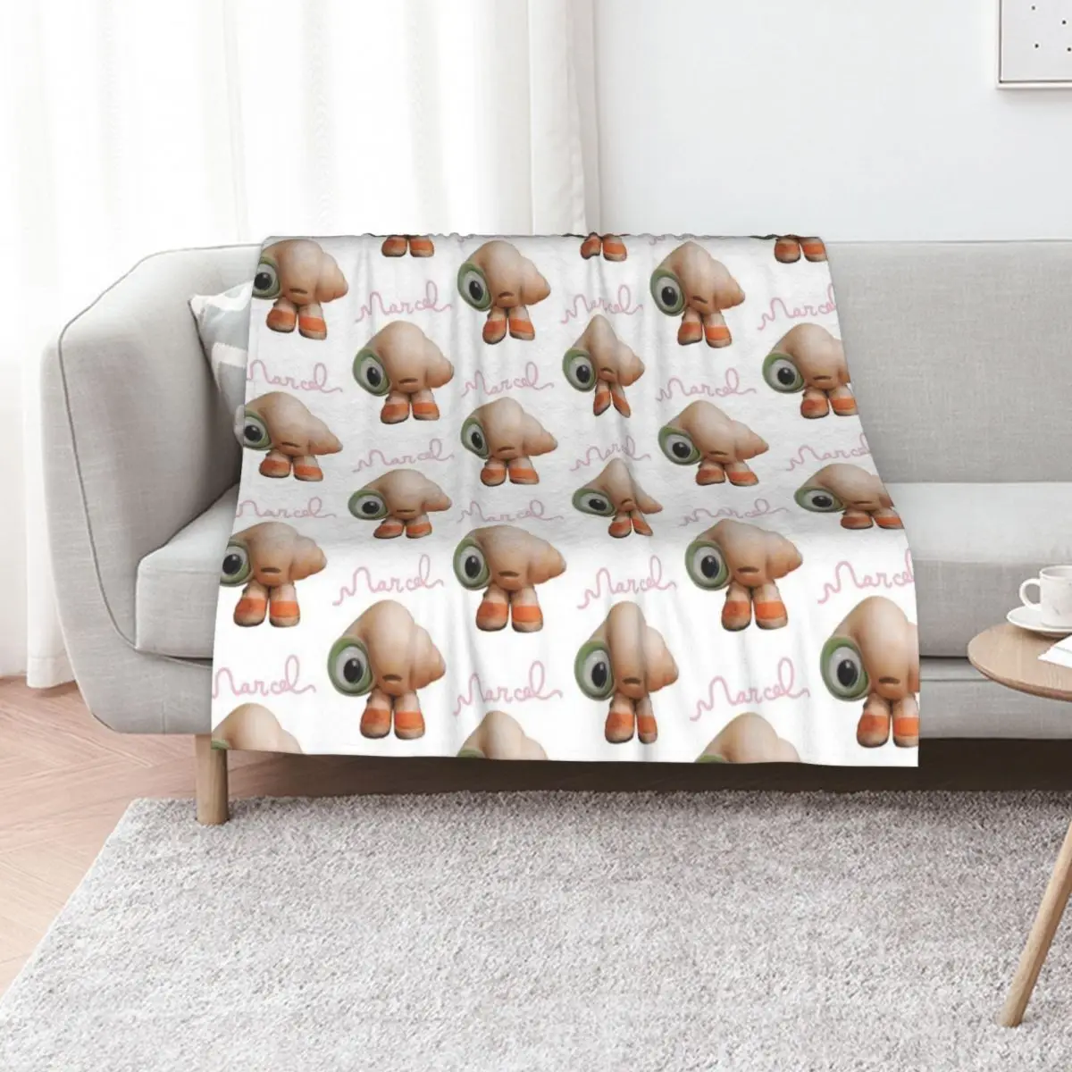 

Marcel the Shell with Shoes On Live Action Throw Blanket Blankets Sofas Of Decoration christmas gifts Furrys Flannels Blankets
