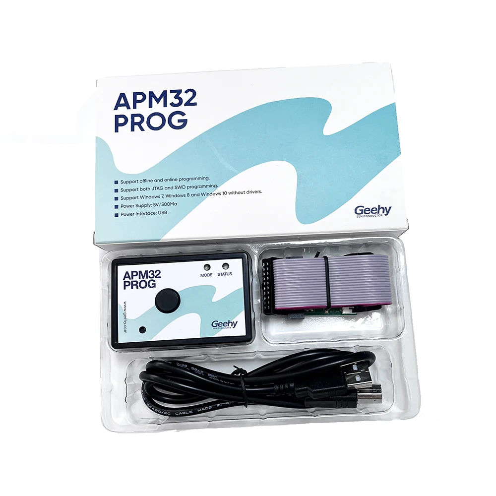 New APM32 PROG debugging burner support Offline/Online JTAG/SWD programming