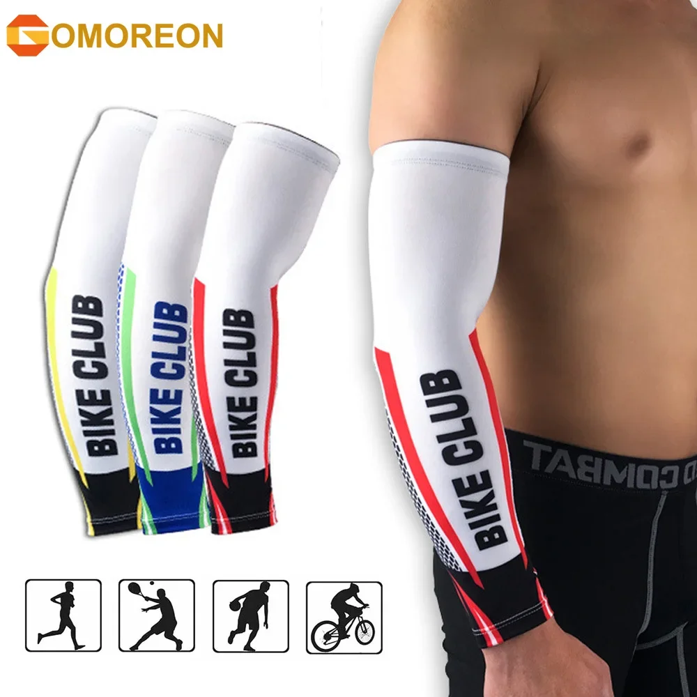 

1Pair Sports Arm Compression Sleeve Basketball Cycling Arm Warmer Summer Running UV Protection Volleyball Sunscreen Bands