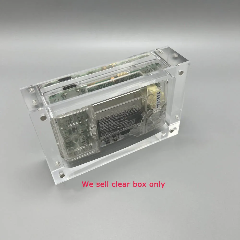 Caja acrílica magnética de almacenamiento transparente para NeoGeo Pocket Color para NGPC slim fact, cubierta para consola de juegos, caja de exhibición