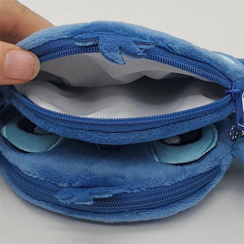 Lilo & Stitch Disney Anime Plush Bags Coin Purse Pendant Action Figures Toys Cartoon Wallet Card Storage Bag Kids Birthday Gifts