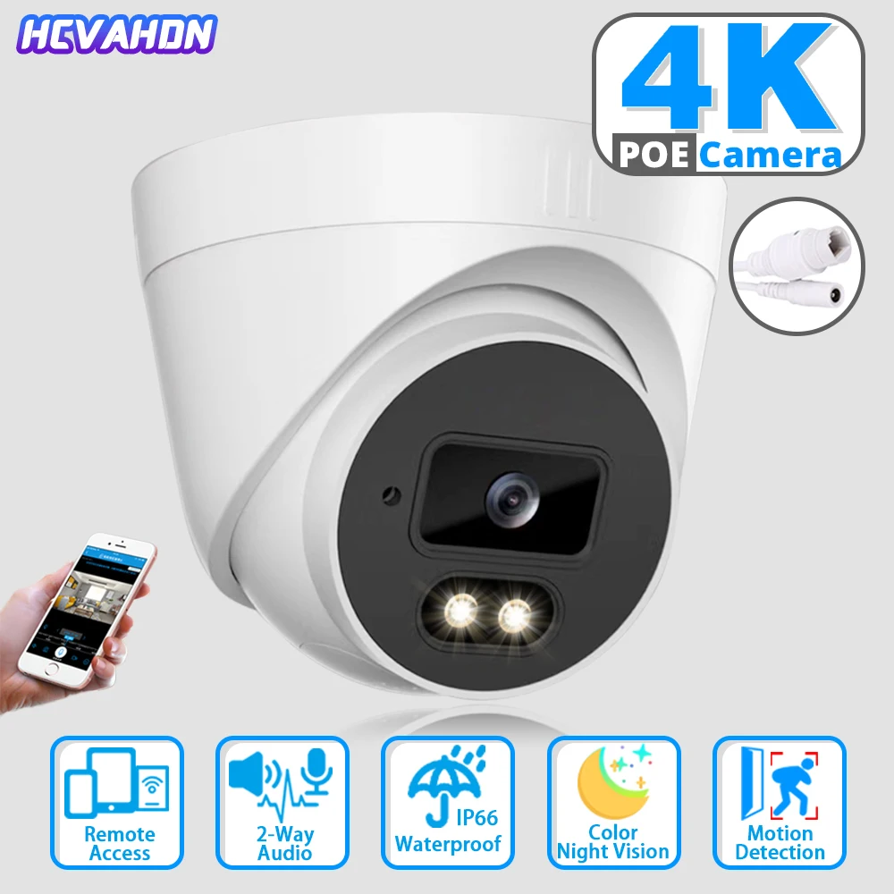 

POE 8MP 4K 5MP HD IP Camera POE Outdoor Waterproof H.265 Security Surveillance Dome CCTV Camera Motion Detection Security IP Cam