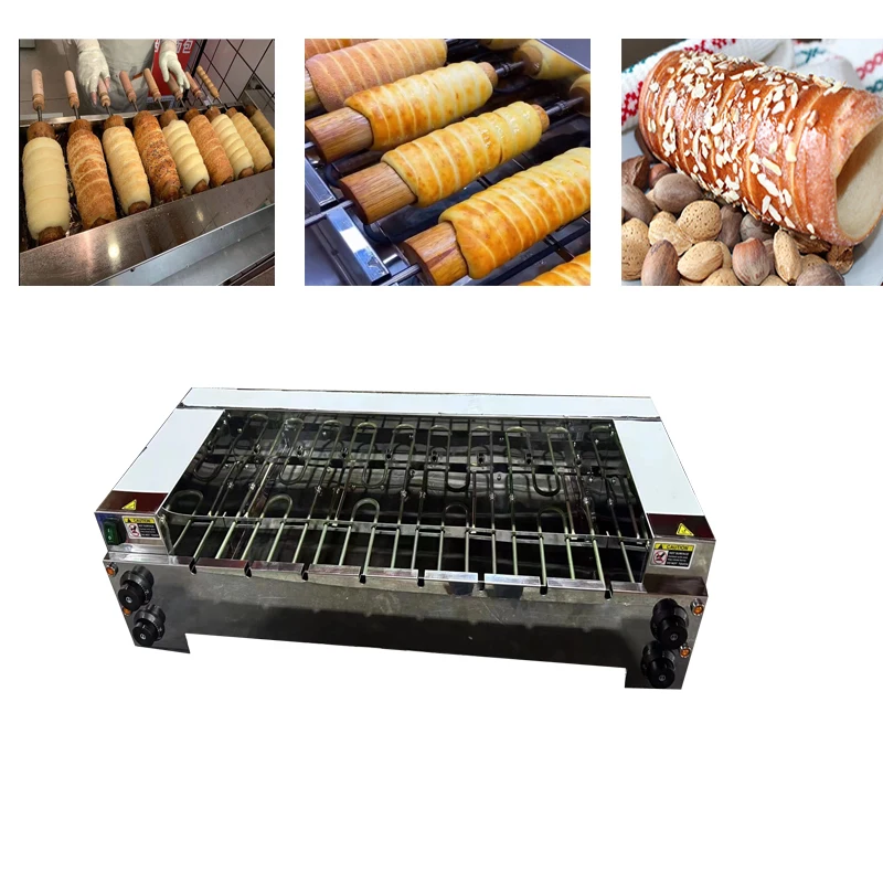 New Design Electricity or Gas Chimney Bread Machine Stainless Steel Chimney Bread Roll Oven Non-stick Coating