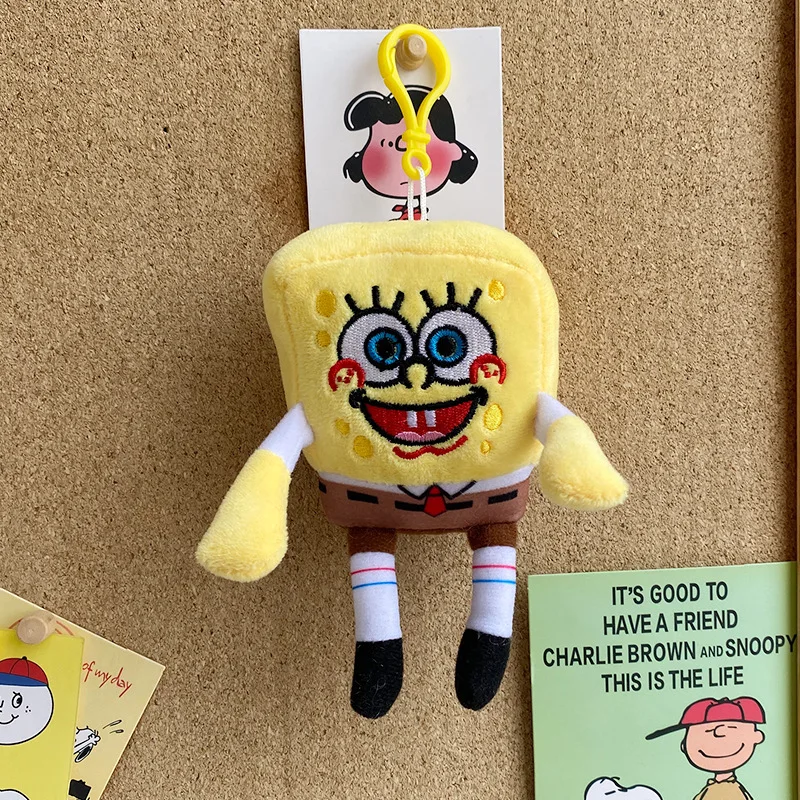 Genuine Spongebob Squarepants Patrick Star Squidward Eugene H. Krabs Gary Stuffed Plush Toy Pendant Keychain Kids Birthday Gift