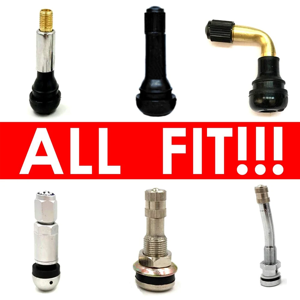 Tyre Valve Dust Caps Valve Stem Covers Plastic Tire Caps With O Rubber Ring For Car, Motorbike, Trucks, Bicycle Airtight Seal
