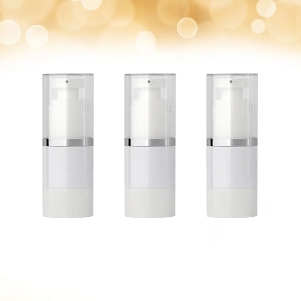 

3Pcs Ironed Vacuum Bottle Transparent Cosmetics Bottle Body Wash Shampoo Pump Bottle Portable Refillable Hand Soap Dispenser Bot