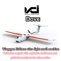 Dove1050mm Fixed Wing Fpv Carrier Aircraft, Ultra Light, Small, Portable, Quick Detachable, Novice, Drop Resistant, Long Enduran