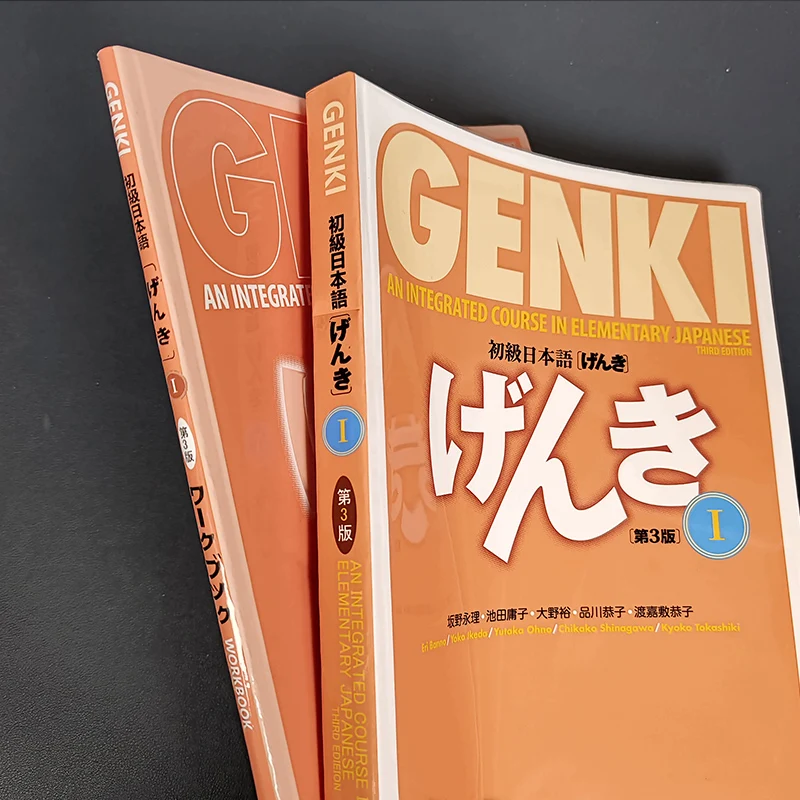 Buku 1/2 asli Genki The 3 edisi buku teks menjawab kursus terintegrasi di buku belajar bahasa Inggris Jepang Dasar